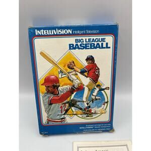 Big League Baseball (Intellivision, 1980) Complete In Box
